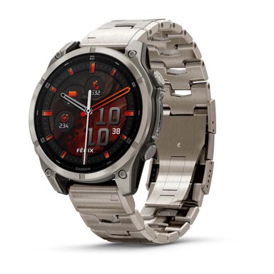 GARMIN Pametni sat Fenix 8, 1,4", AMOLED, 47 mm, Wi-Fi, GPS, titanium